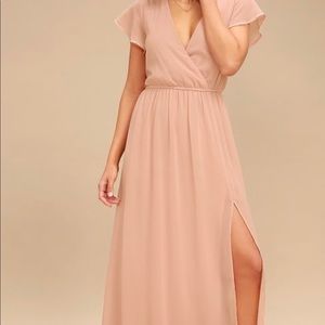 Blush Maxi dress from Lulu’s